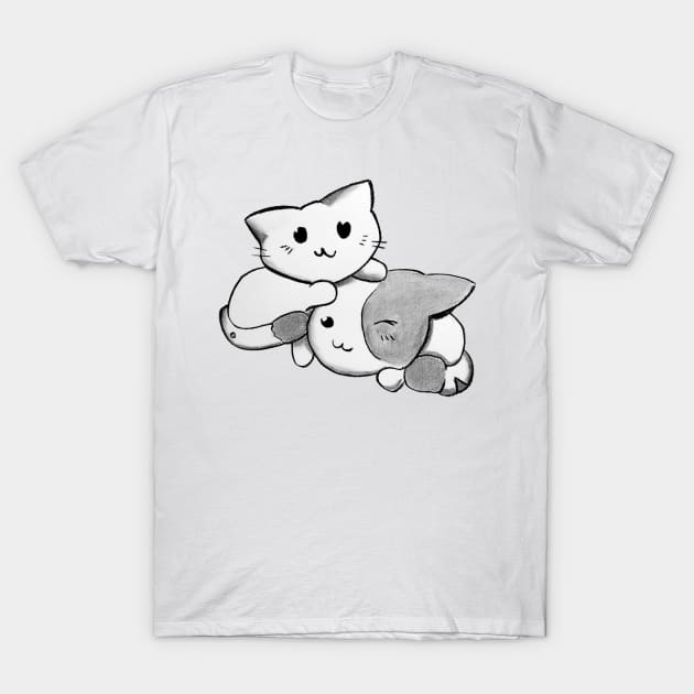 Kawai Cat T-Shirt by Eikia